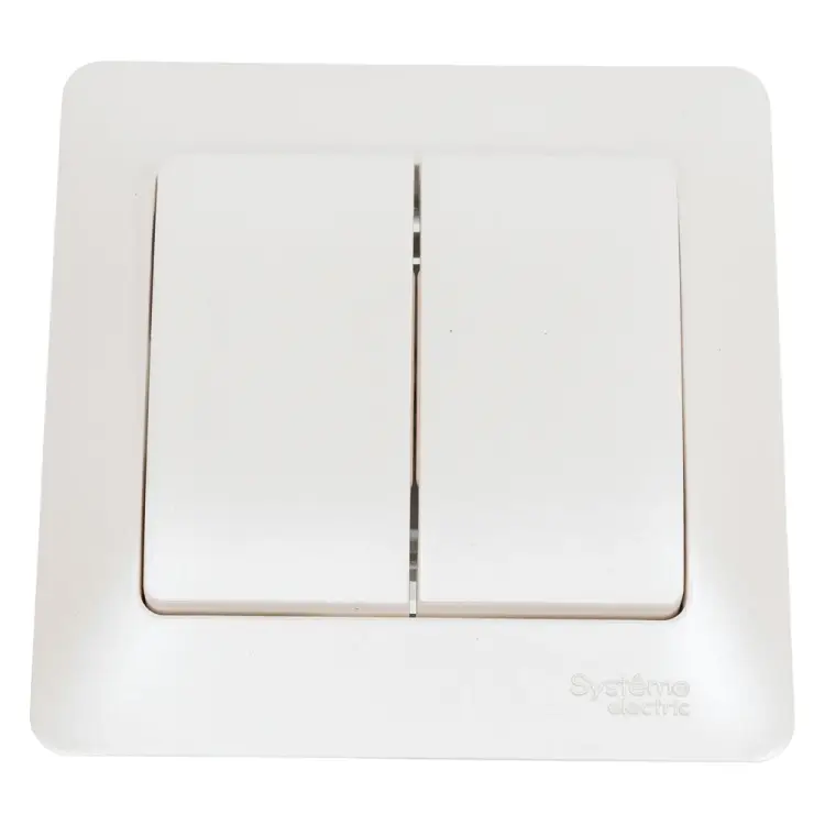 Двухклавишный выключатель Systeme Electric Glossa GSL000652