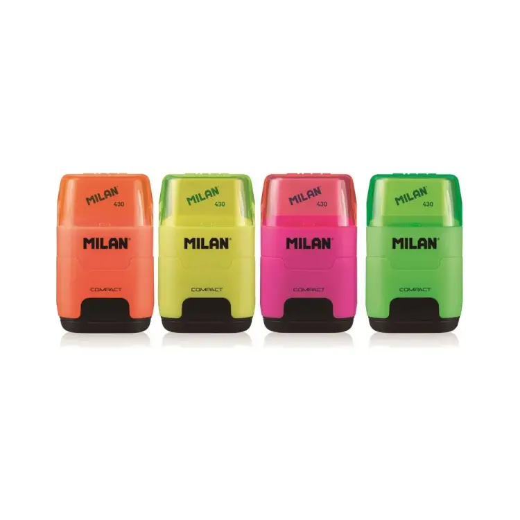 Ластик-точилка Milan Compact Fluo 1032918