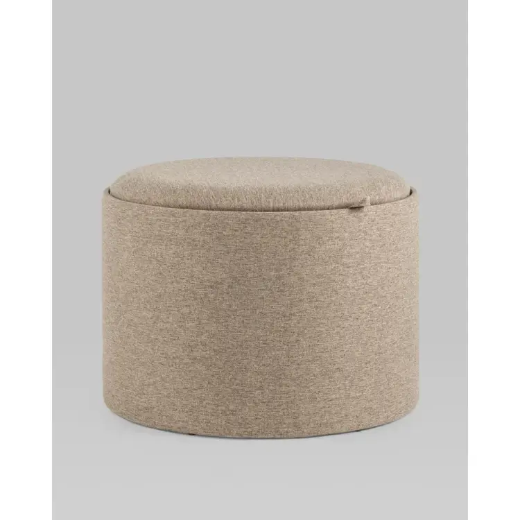 Пуф Стул Груп Хюгге L, с ящиком, рогожка бежевая 19B260LL BY1701-3
