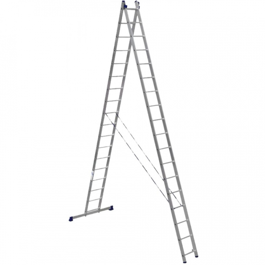 Алюминиевая двухсекционная лестница Алюмет Серия HS2