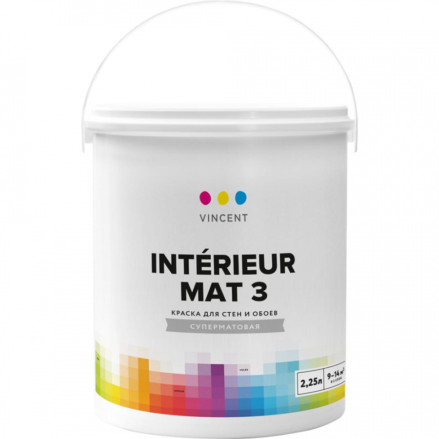 Краска для стен и обоев Vincent INTERIEUR MAT I 3