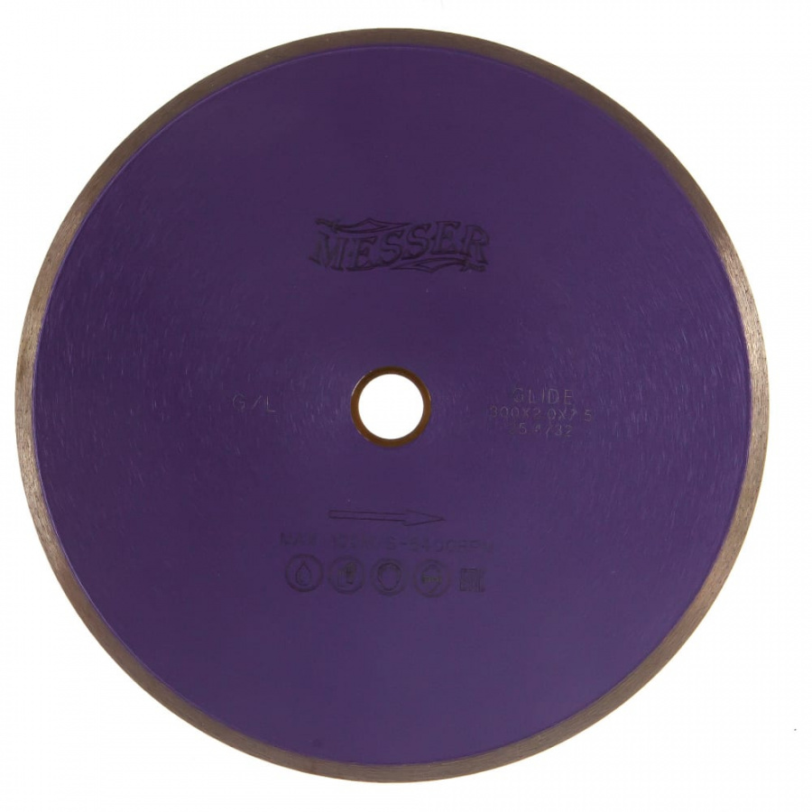 Алмазный диск по граниту MESSER 300D-2T-7.5W-25.4/32 Д.О.