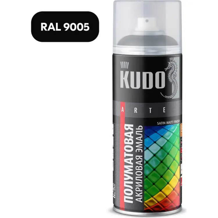 Универсальная эмаль-аэрозоль KUDO Satin KU-0A9005