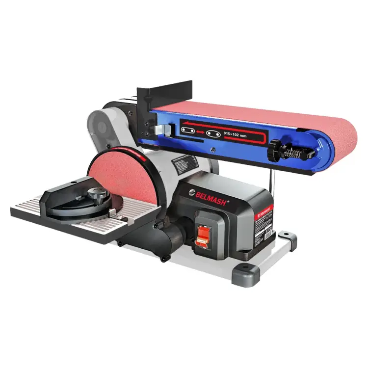 Ленточно-дисковый шлифовальный станок Белмаш BDG 100/152L S221A Ленточно-дисковый шлифовальный станок Белмаш BDG 100/152L S221A