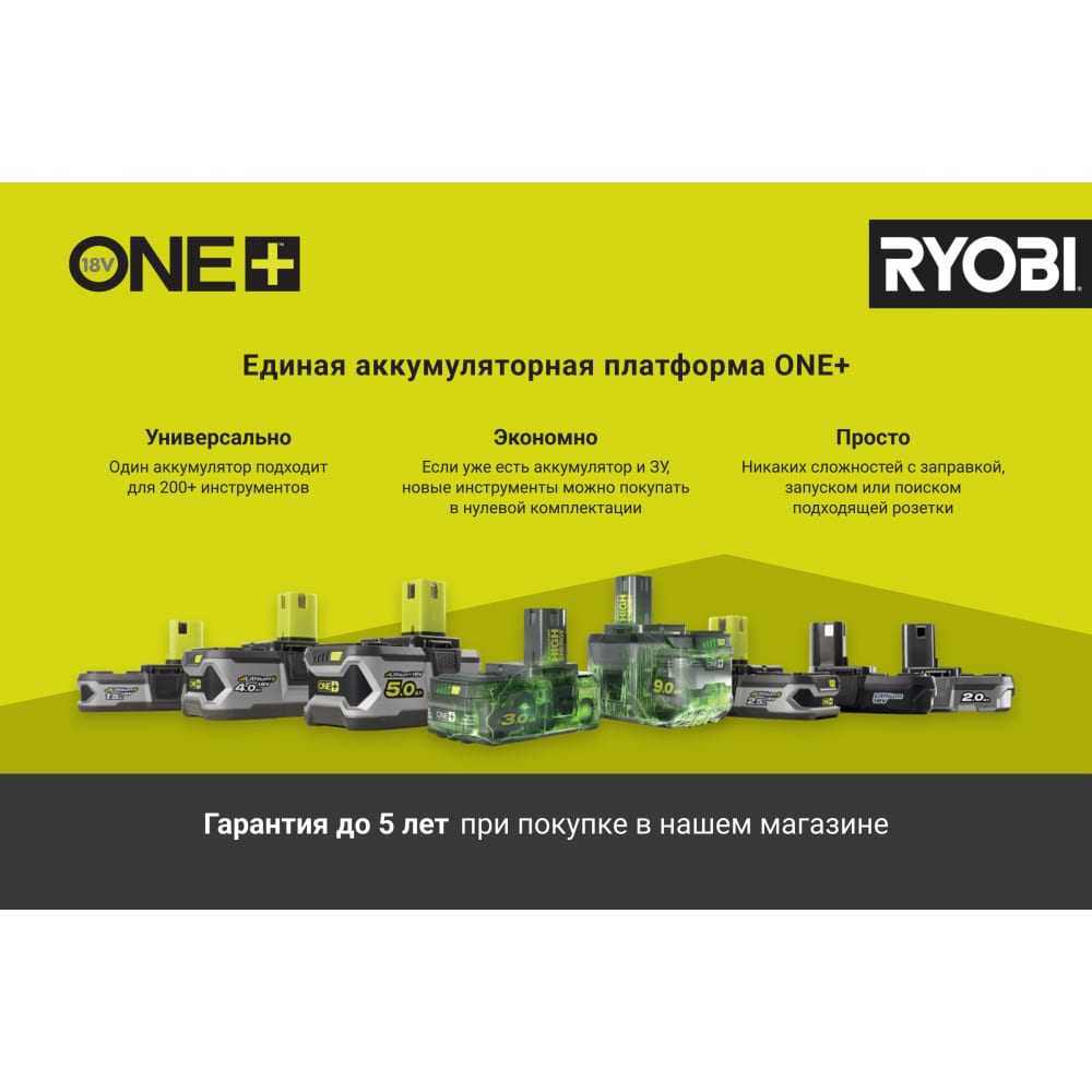 Аккумуляторная воздуходувка Ryobi One+ OBL1820S