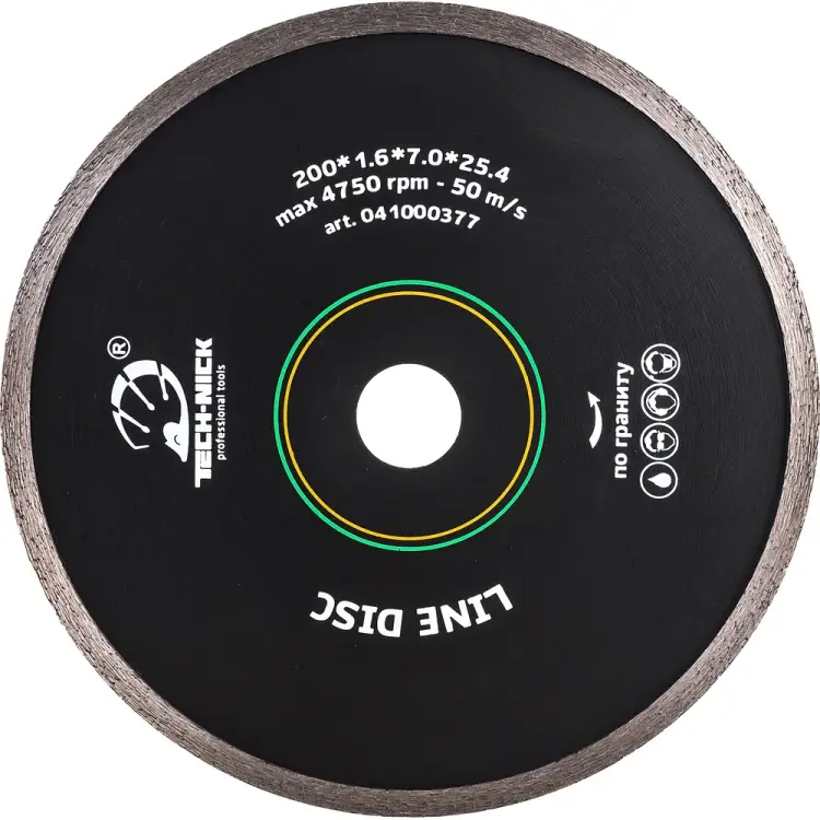 Сплошной алмазный диск по граниту TECH-NICK LINE DISC 041000377