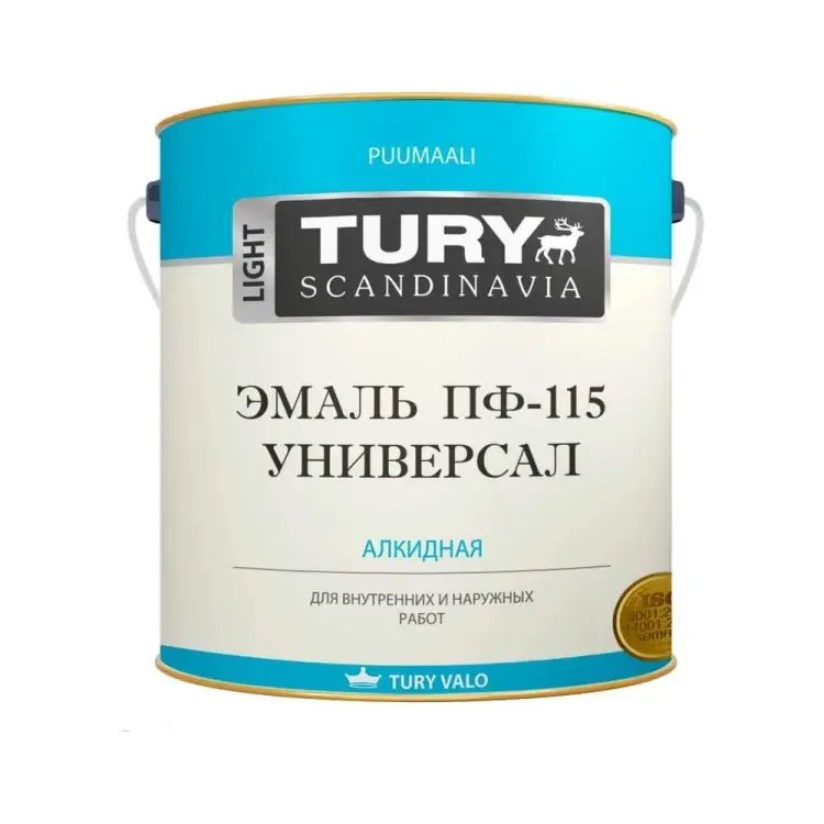 Эмаль TURY Универсал ПФ-115 2007174 Эмаль TURY Универсал ПФ-115 2007174