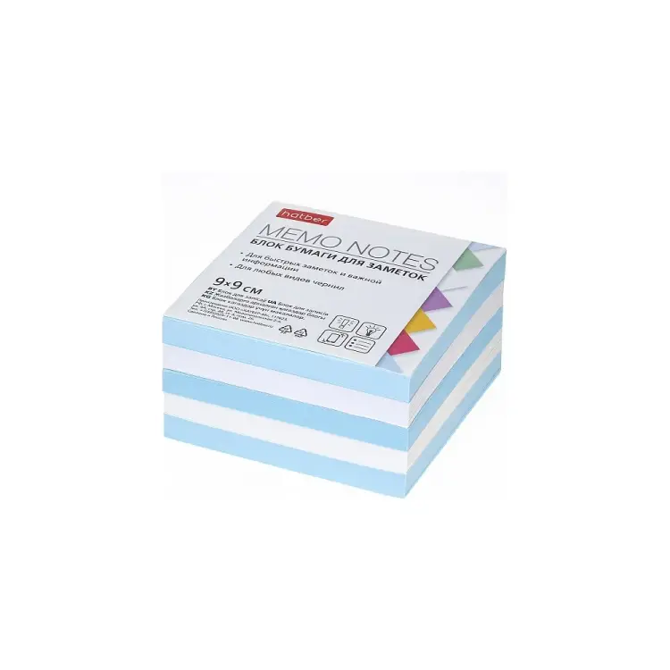 Блок бумаги для заметок Hatber 075656