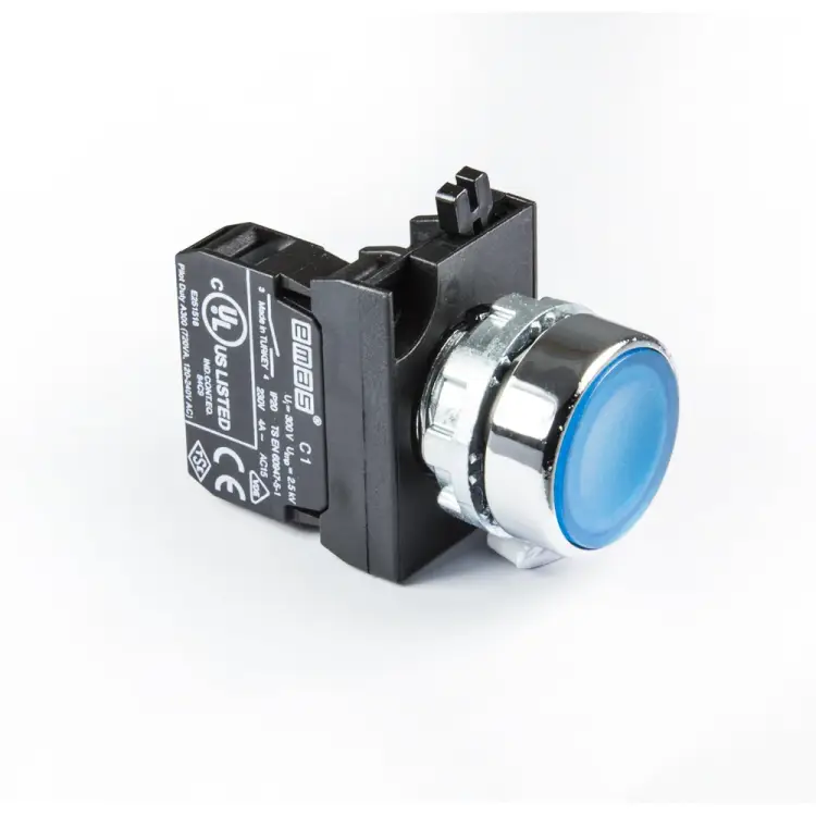 Круглая нажимная кнопка EMAS CM102DM