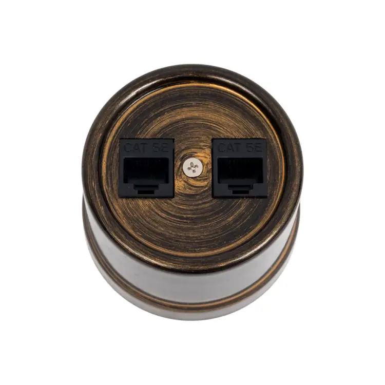 Информационная двойная розетка Bironi B1-302-25