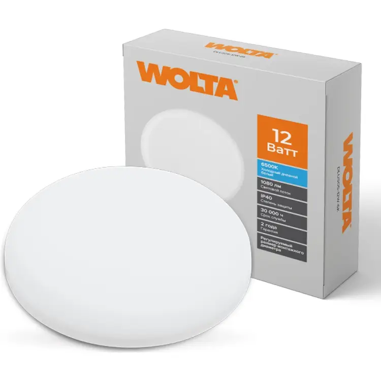 Светодиодный светильник Wolta DLUS05-12W-6K