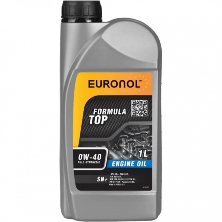 Моторное масло Euronol TOP FORMULA 0w-40, SN+