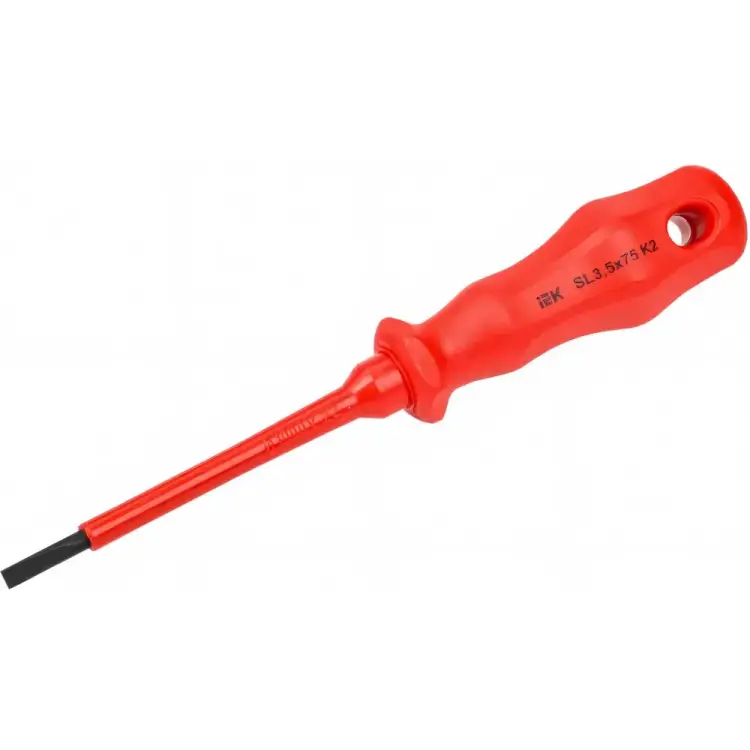 Диэлектрические отвертка IEK ARMA2L 3 A2L3-SC30-K2-SL-35-075 Диэлектрические отвертка IEK ARMA2L 3 A2L3-SC30-K2-SL-35-075