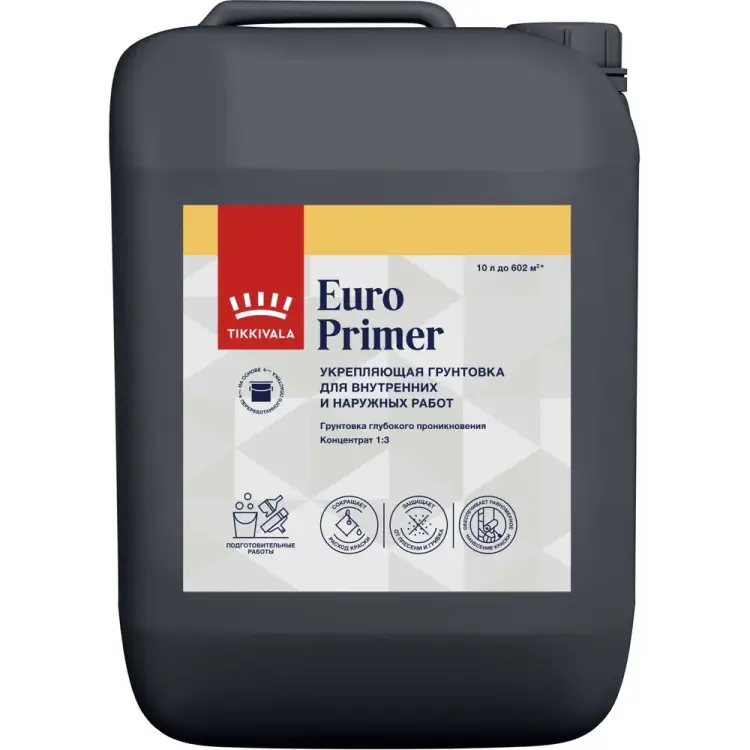 Акриловая грунтовка Tikkurila ЕВРО ПРАЙМЕР 700001237