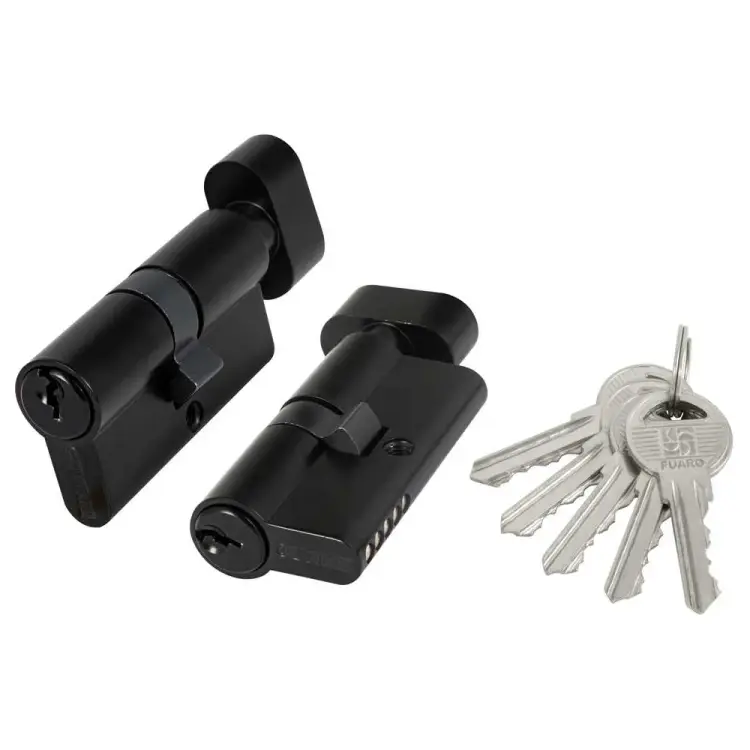 Цилиндровый механизм Fuaro (100 ZM/70) 1000ZMKnob70(30+10+30) BL 45439