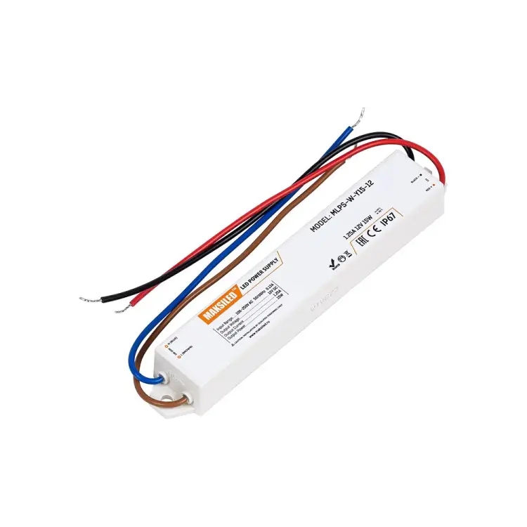Блок питания для светодиодной ленты MAKSILED MLPS-W-Y15-12