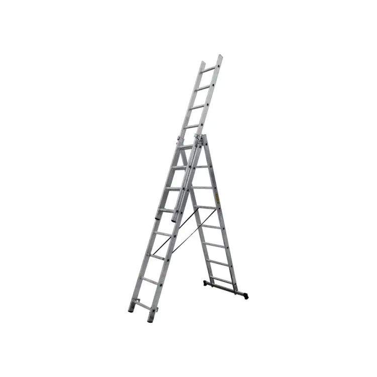 Трехсекционная раскладная лестница НАШ 111308