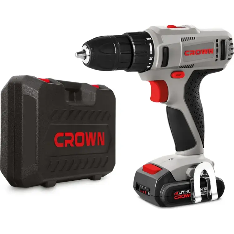 Аккумуляторный шуруповерт Crown CT21052LH BMC