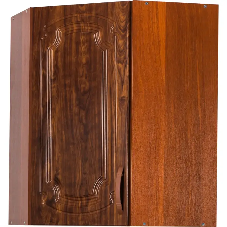 Шкаф для посуды SANTREK угловой 55*55 кедр (ГЛЯНЕЦ) фасад МДФ 29011