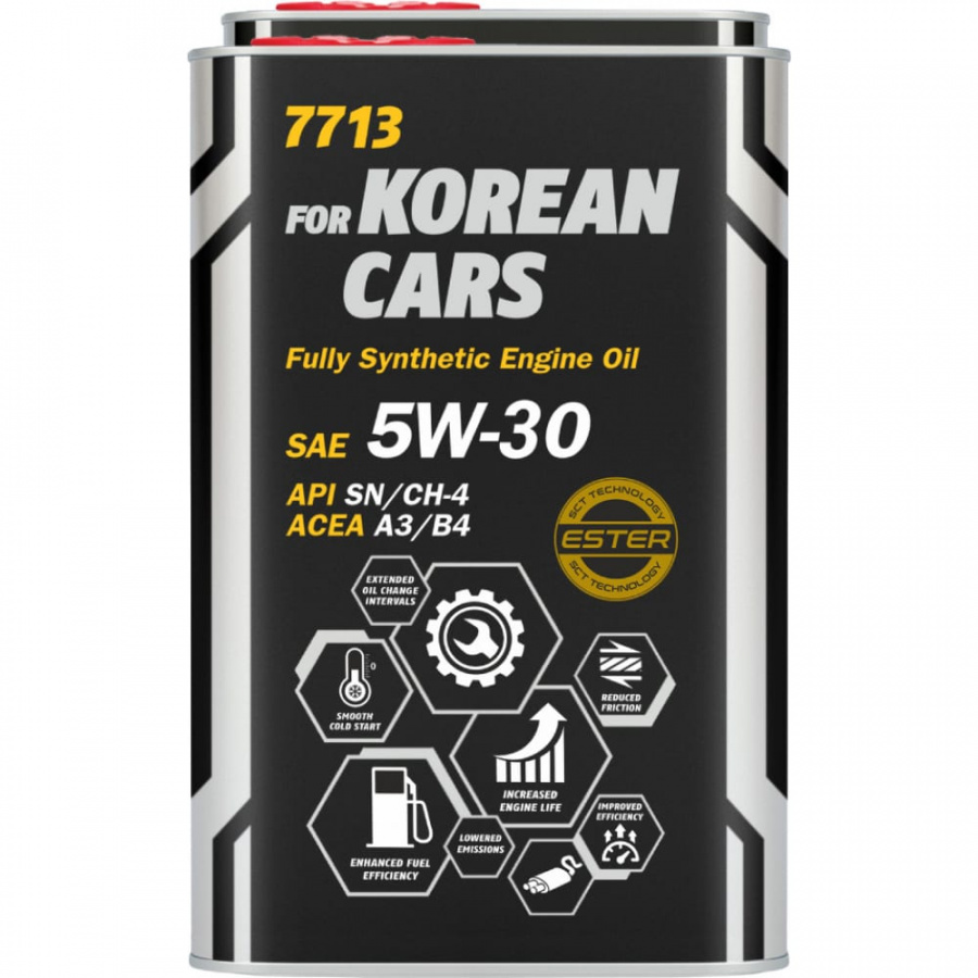Синтетическое моторное масло MANNOL O.E.M. FOR KOREAN CARS 5W-30