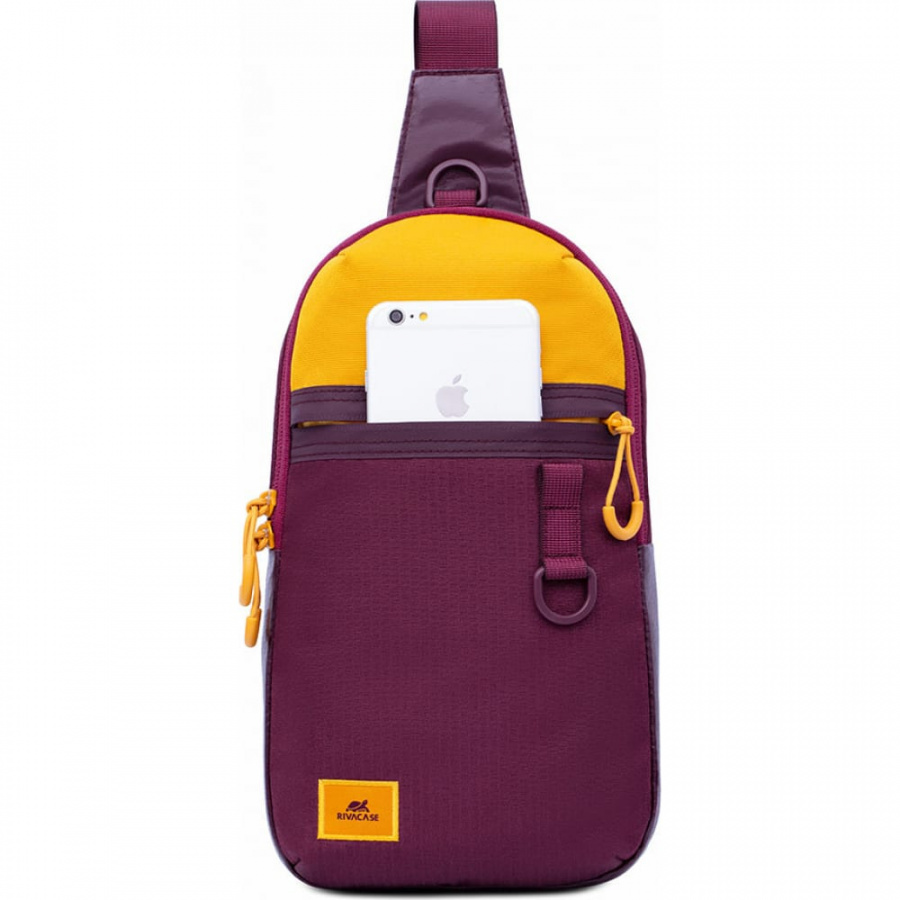 Сумка-слинг RIVACASE burgundy Sling bag for mobile devices