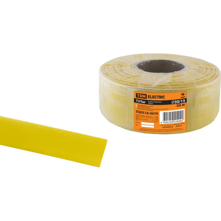 Термоусаживаемая трубка TDM ELECTRIC ТУТнг 30/15 SQ0518-0079