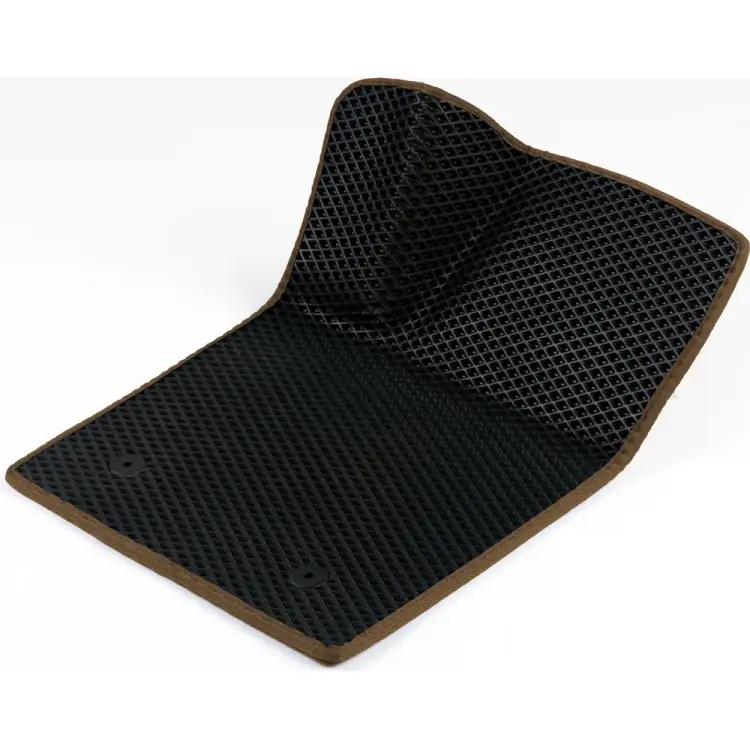 Водительский коврик для Chevrolet Cobalt 2011 - 2016 (Шевроле Кобальт) ЕВА EVA без разреза Vicecar 1DL7006-коричневый