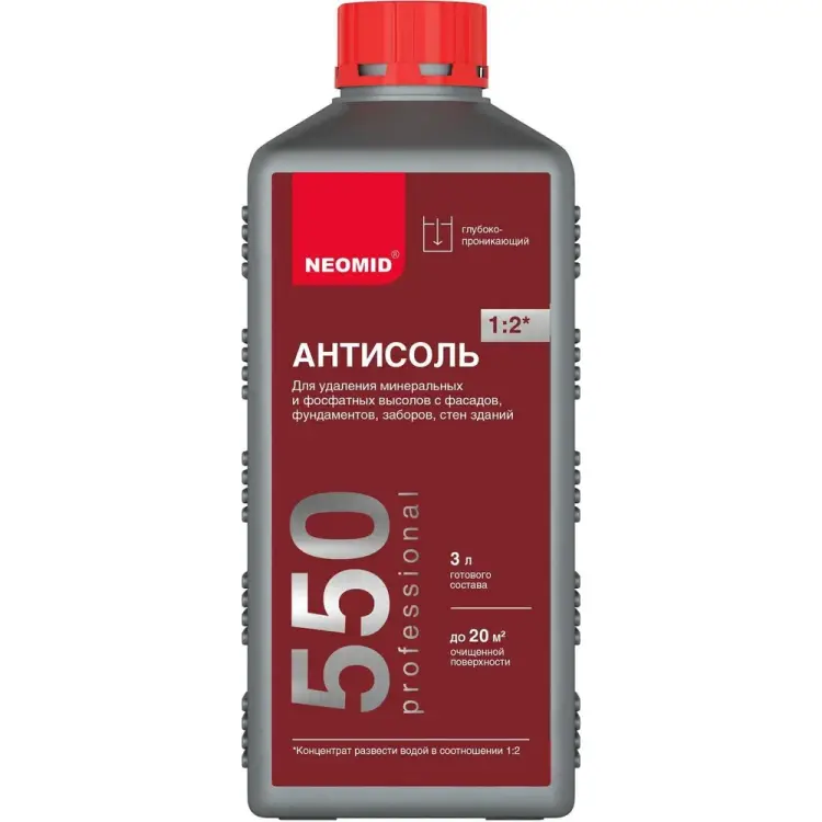 Средство для очистки фасадов зданий от высолов NEOMID 550 Н-550-1/к1:2