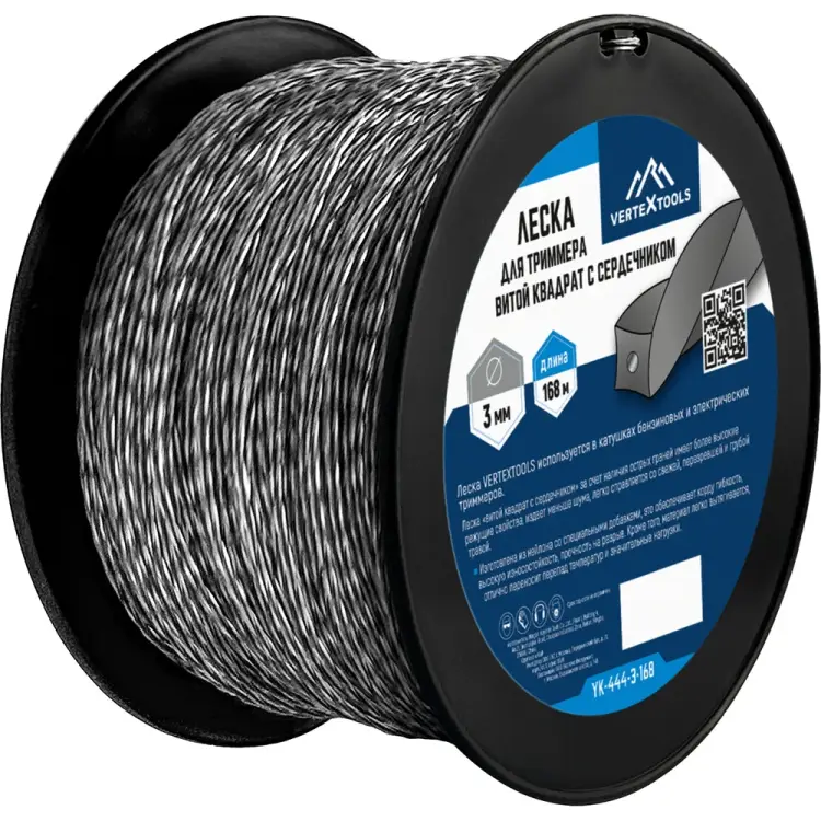 Леска для триммера VERTEX vertextools YK-444-3-168