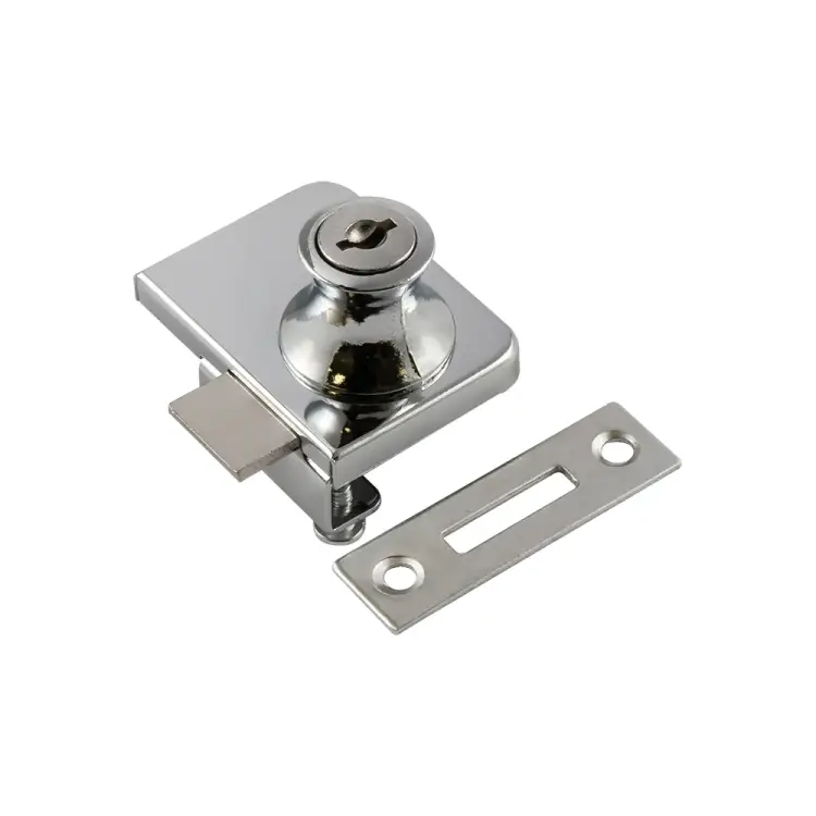 Мебельный замок для стеклянных дверей НОРА-М 6409 8490