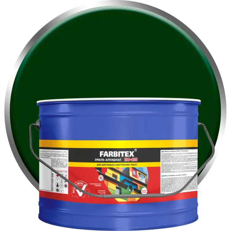 Алкидная эмаль Farbitex ПФ-115 4300005144 Алкидная эмаль Farbitex ПФ-115 4300005144