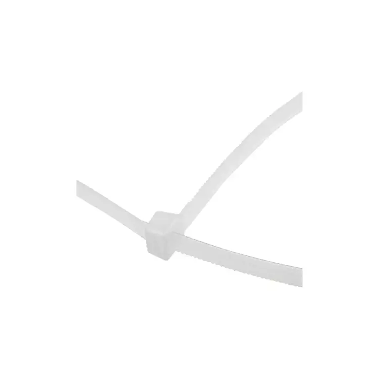 Нейлоновая хомут-стяжка REXANT с тройным замком 300x7,6 мм, белая 67-0302