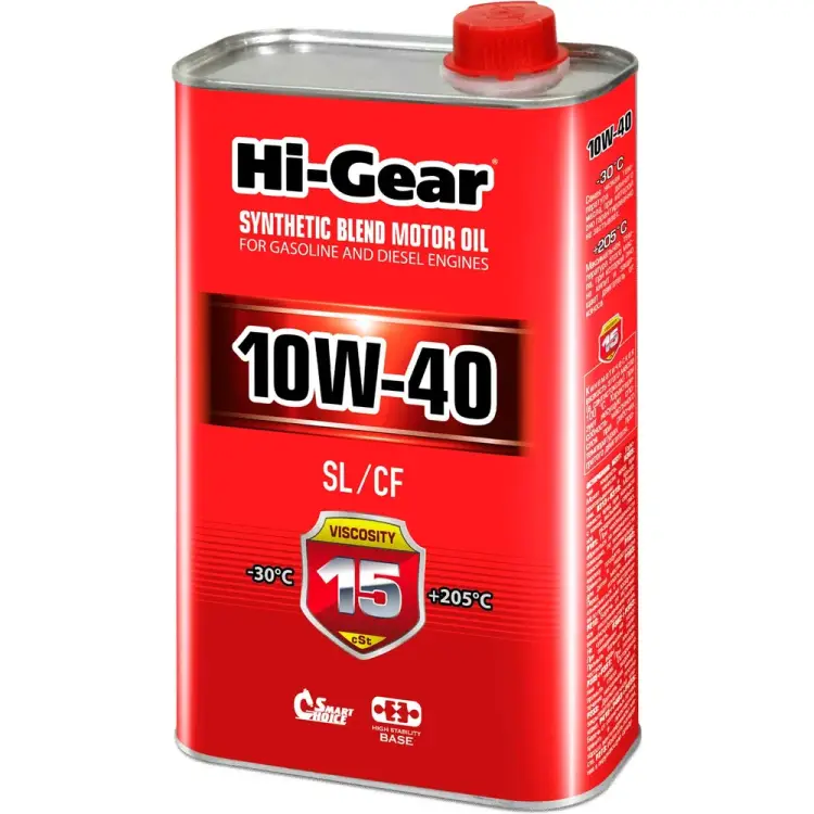 Полусинтетическое моторное масло Hi-Gear 10W-40 SL/CF HG1110