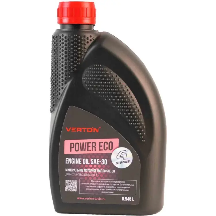 Минеральное моторное масло для 4-х тактных двигателей VERTON SAE-30 POWER ECO 01.12543.12547