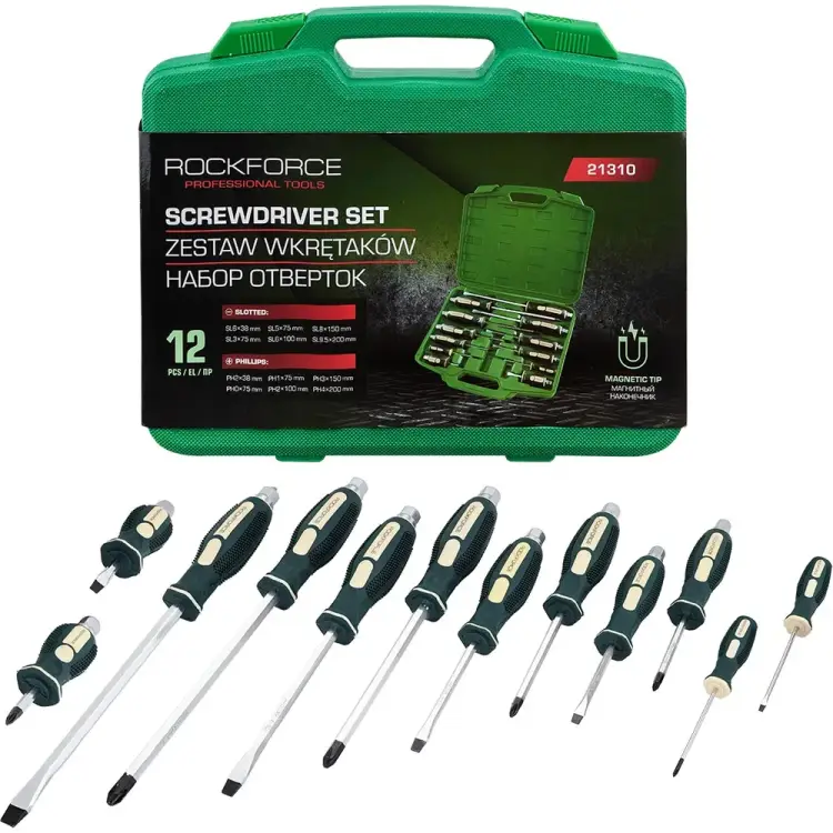 Набор силовых ударных отверток Rockforce RF-21310(15216)