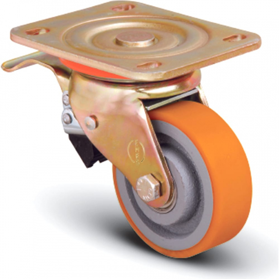 Полиуретановое поворотное колесо MFK-TORG ED01-VBP-125-F