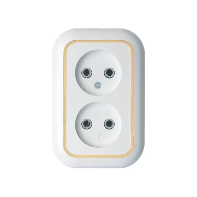 Двухместная розетка Кунцево-Электро ВАЛЕНТИНА РС10-393 5450