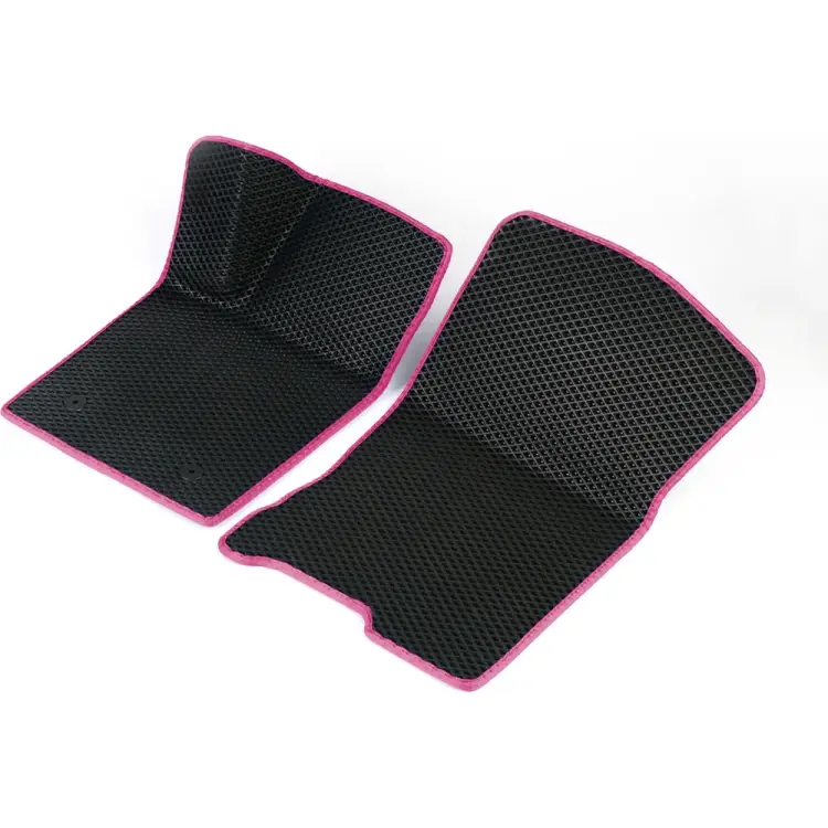 Передние коврики для BMW Х4 (F26) 2014 - 2018 (БМВ Х4 Ф26) Vicecar 2DL4023-розовый