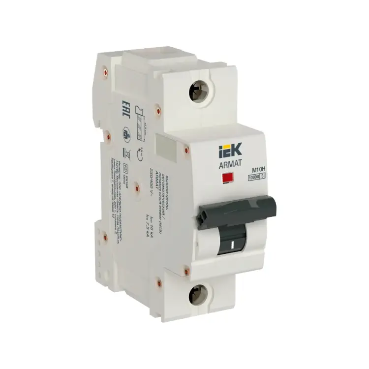 Автоматический выключатель IEK ARMAT M10H 1P L 80А AR-M10H-1-L080