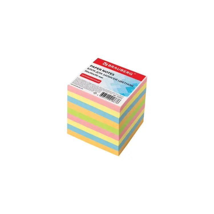 Непроклеенный блок для записей для записей BRAUBERG 122341