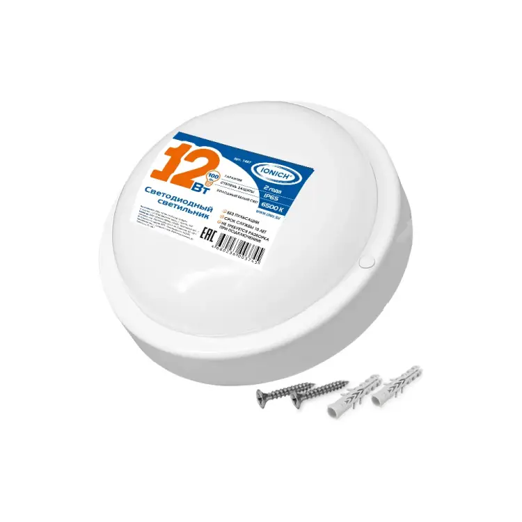 Светодиодный светильник ЖКХ IONICH ILED-SMD2835-СПП-12-970-230-6.5-IP65-R 1467