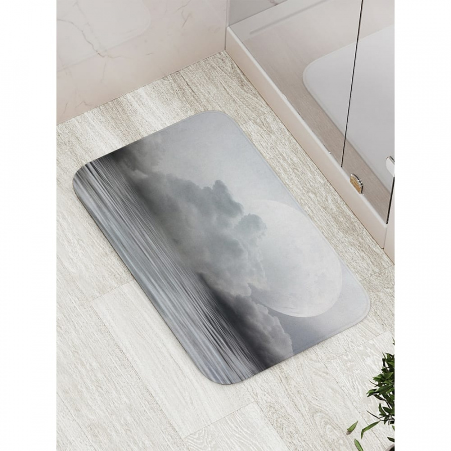 Противоскользящий коврик для ванной, сауны, бассейна JOYARTY Облачная луна