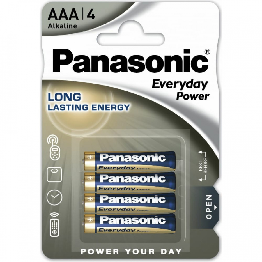 Батарейка Panasonic Everyday Power Standard LR03 AAA 1.5В бл/4 щелочная