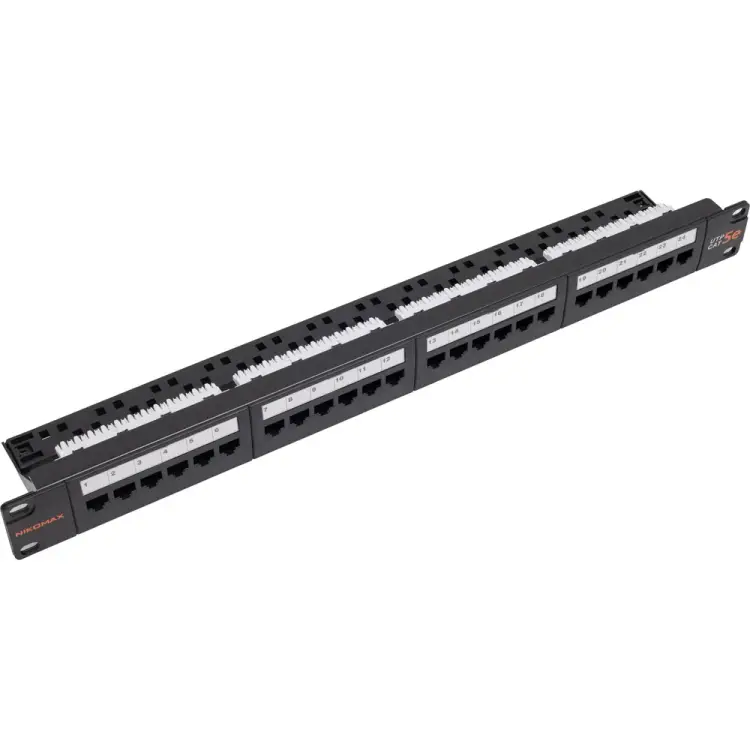 Панель NIKOMAX NMC-RP24UD2-1U-BK Панель NIKOMAX NMC-RP24UD2-1U-BK