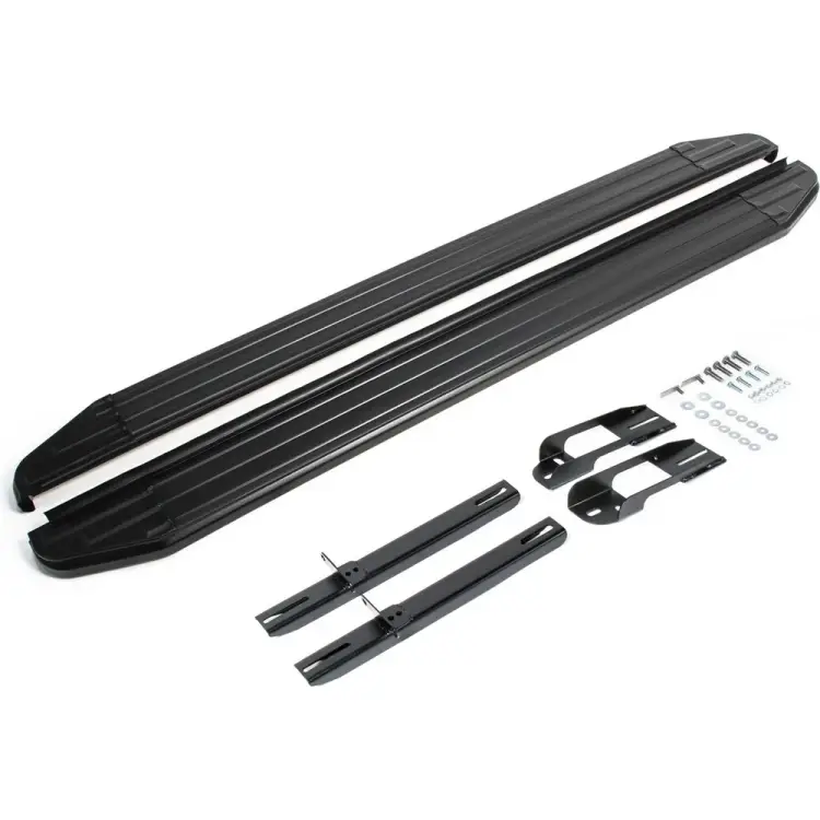 Автомобильные пороги для Nissan Juke I (полный привод) 2010-2019 г.в. Rival Premium-Black A173ALB.4103.1