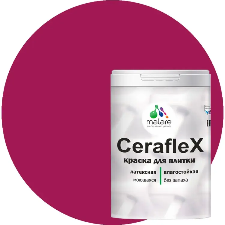Латексная краска для кафельной и керамической плитки MALARE Ceraflex 2036774683567 Латексная краска для кафельной и керамической плитки MALARE Ceraflex 2036774683567