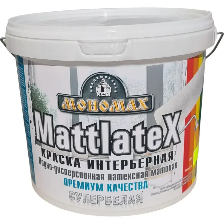 Интерьерная краска МОНОМАХ Mattlatex 3крмт7б Интерьерная краска МОНОМАХ Mattlatex 3крмт7б