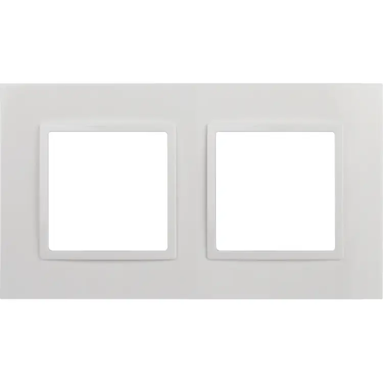 Рамка для розеток и выключателей ЭРА Elegance 14501201 Classic, на 2 поста, белый Б0060576