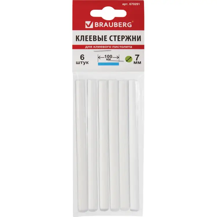 Клеевые стержни BRAUBERG 670291 Клеевые стержни BRAUBERG 670291