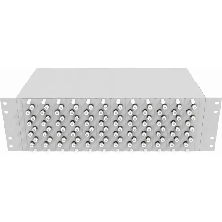 Многомодовый оптический укомплектованный стоечный кросс TopLan КРС-Top-3U-96FC/U-OM2-GY